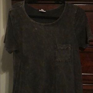 Small LuLaRoe black acid washed Carly